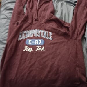 Burgundy hoodie